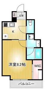 TENAS泉(テナスイズミ)【9階】の間取り