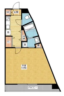 SPAZIO METALLO(スパジオ・メタロ)【7階】の間取り