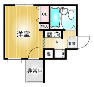 第64プロスパービル【7階】の間取り