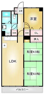 コープ野村御園【5階】の間取り