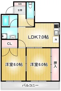 ホワイトハウス【3階】の間取り