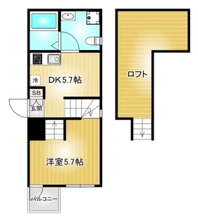 ピアチェーレ新栄【2階】の間取り