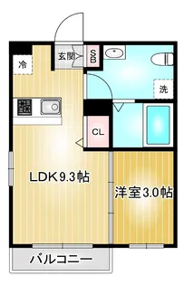 第97プロスパービル【4階】の間取り