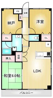 エストマール川名【1階】の間取り