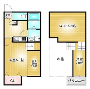 ヴィサージュ新栄【1階】の間取り