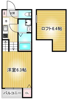 ブライト鶴舞【1階】の間取り