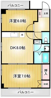 URBAN HEIGHTS立花【3階】の間取り