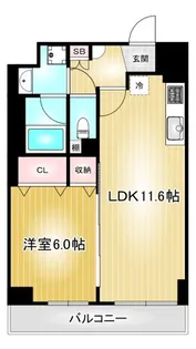 トンシェトア【9階】の間取り