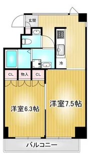 TACHIBANA BOX24【7階】の間取り