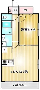 セントラルコート千代田【8階】の間取り