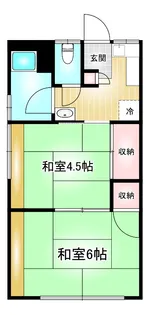 北條荘【2階】の間取り