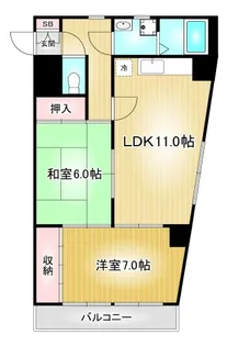 ラ・メゾンエスト【2階】の間取り