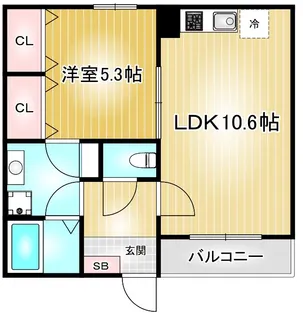 ユーミー矢場町【1階】の間取り