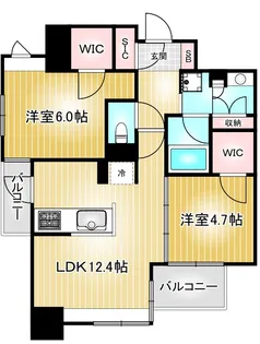 オープンレジデンシア名古屋栄【3階】の間取り