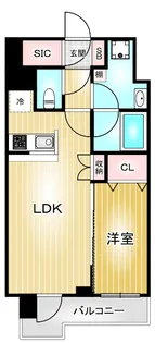 LaSante東別院(旧エスティメゾン東別院)【9階】の間取り