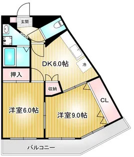 西一ビル【4階】の間取り