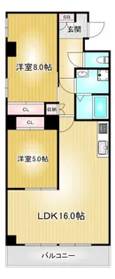 中穂高ハイツ【10階】の間取り