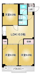 浅井レジデンス【5階】の間取り