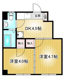 第109プロスパービル【3階】の間取り