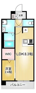 エスリード志賀本通ザ・フロント【2階】の間取り