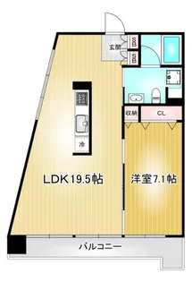 レジディア東桜Ⅱ【8階】の間取り