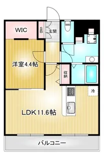 グリーンエミナンス唐山【2階】の間取り