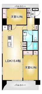センチュリースクエア千種【11階】の間取り