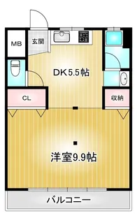 浮島マンション【5階】の間取り