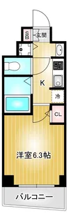 プレサンスSAKAEリバースタイル【3階】の間取り