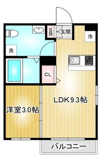 第97プロスパービル【4階】の間取り