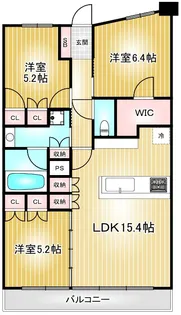 パークホームズLaLa名古屋みなとアクルス【2階】の間取り