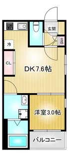 レガーレ尾頭橋【3階】の間取り
