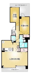 東桜シティハウス【2階】の間取り