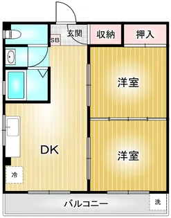 Uコーポ名古屋【7階】の間取り