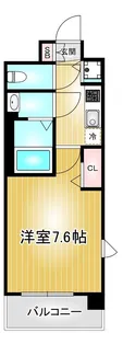 プレサンス久屋大通公園エアリー【8階】の間取り