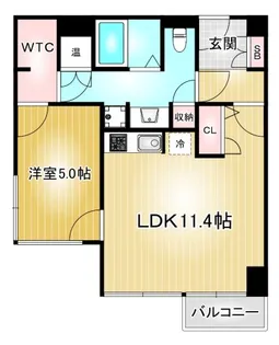 ミュプレ矢場町【13階】の間取り