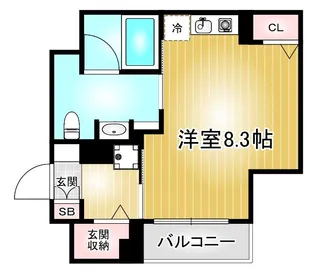 パークアクシス新栄【5階】の間取り