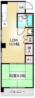 第7スカイビル【3階】の間取り