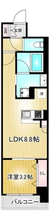 プレサンスロジェ上前津駅前 THE RESIDENCE【2階】の間取り
