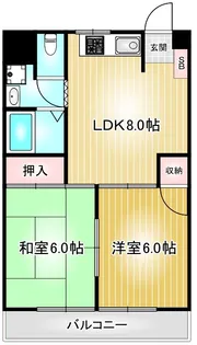 丸の内カジウラマンション【4階】の間取り