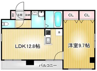 メゾンアンブリック【4階】の間取り