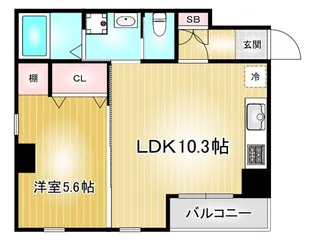 サンエスケーイワタ丸の内【3階】の間取り