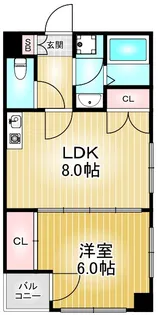 fビル東山【6階】の間取り