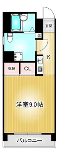 レディース徳川【7階】の間取り