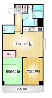 グレース川村【4階】の間取り
