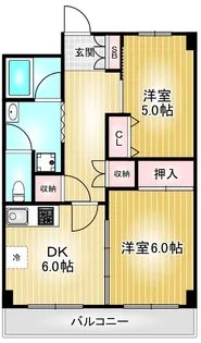 アーバンレジデンス吹上【6階】の間取り
