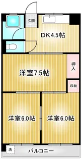 第1協和コーポ【5階】の間取り