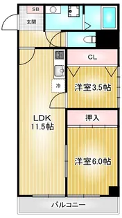 アーク上前津ビル【6階】の間取り