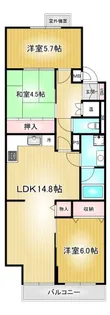 ライオンズマンション平和が丘第二【2階】の間取り