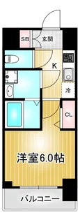 プレサンス錦プレミアム【2階】の間取り